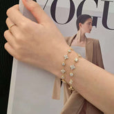 Timeless Sparkle: 14K/18K Gold Lab Grown Diamond Bracelet