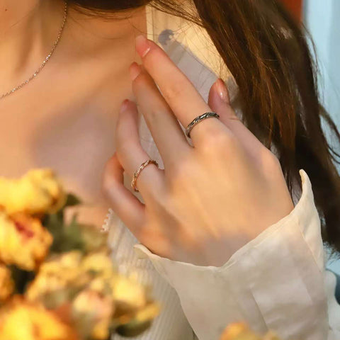 Delicate Diamond Couple Rings, Elegant Fusion of Gold and Platinum with Sparkling Glow